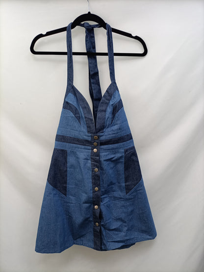 SKYLAR ROSE. Short denim dress with TL back
