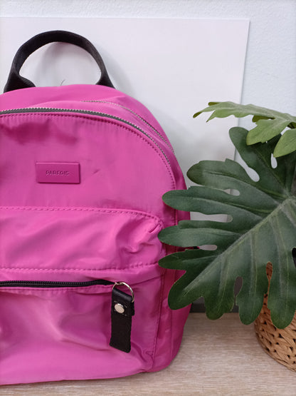 PARFOIS.Mochila lona rosa