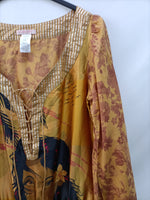 CUSTO.Vestido seda y algodón T.2 (M)