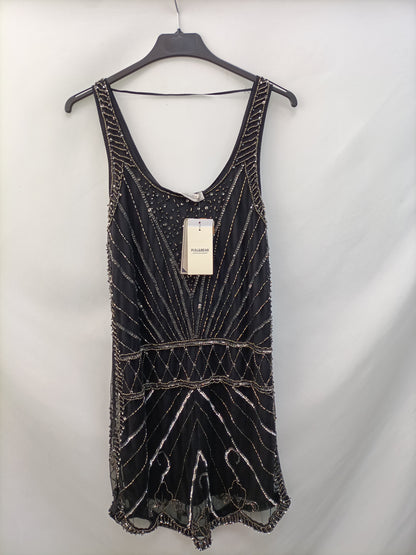 PULL&BEAR.Vestido corto lentejuelas T.s(tara)