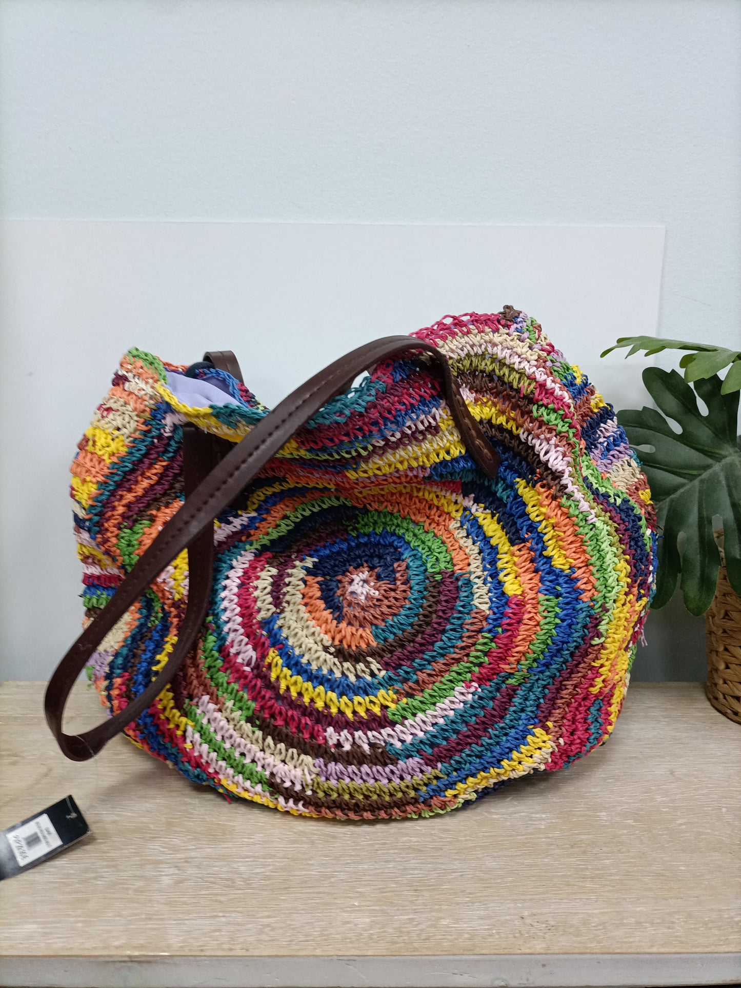 NATURA. Bolso rafia colores