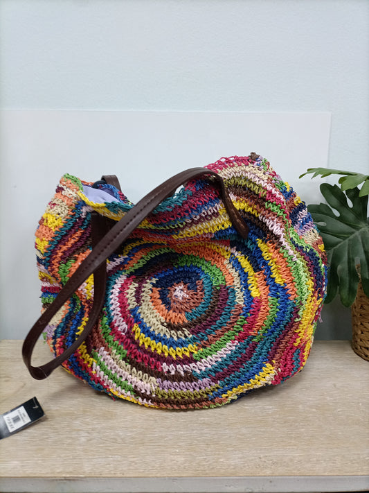 NATURA. Bolso rafia colores