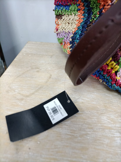 NATURA. Bolso rafia colores