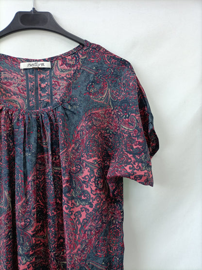 NATURA. Tl amoebas printed blouse