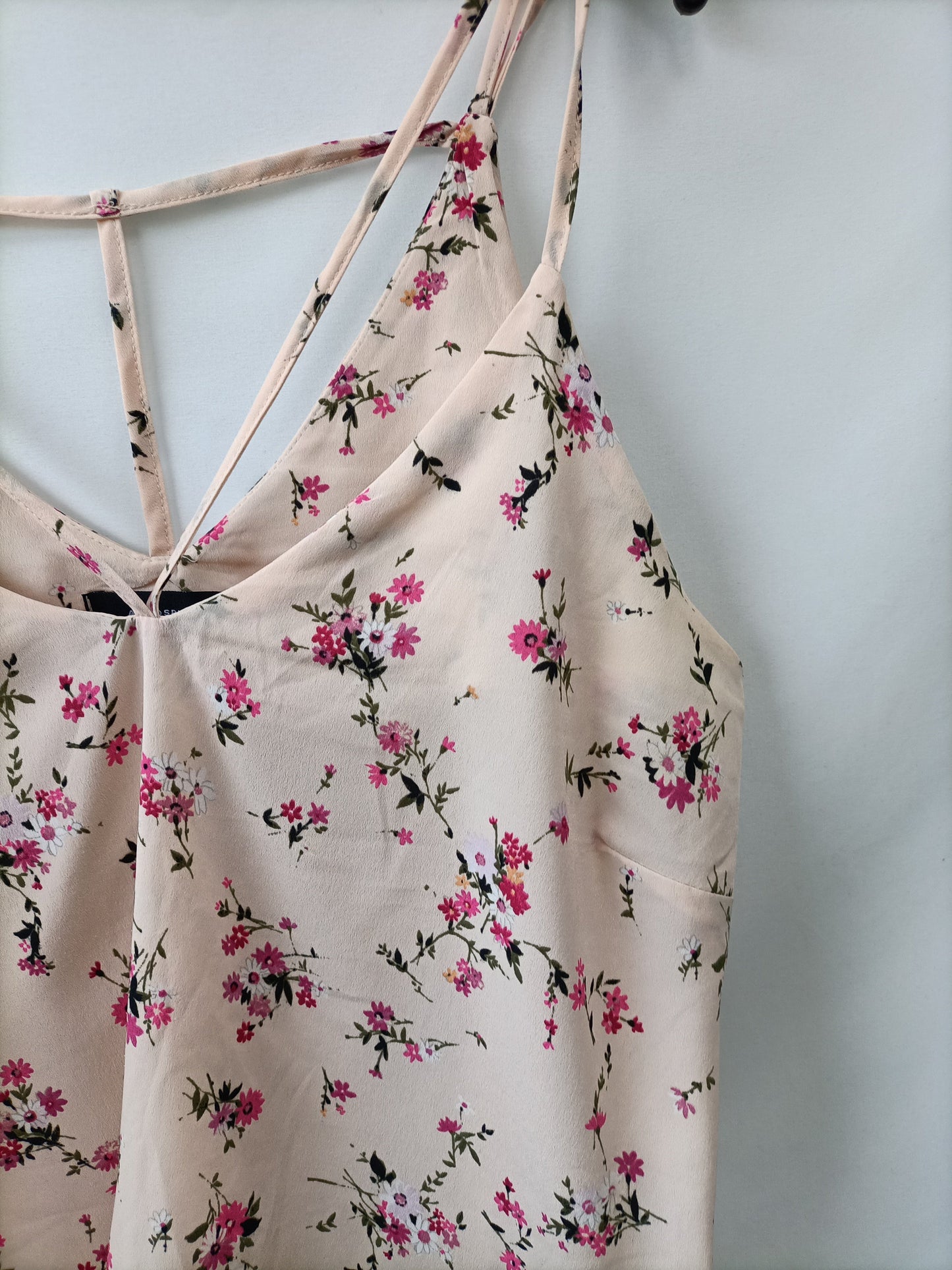 PRIMARK. Top rosa flores T.42