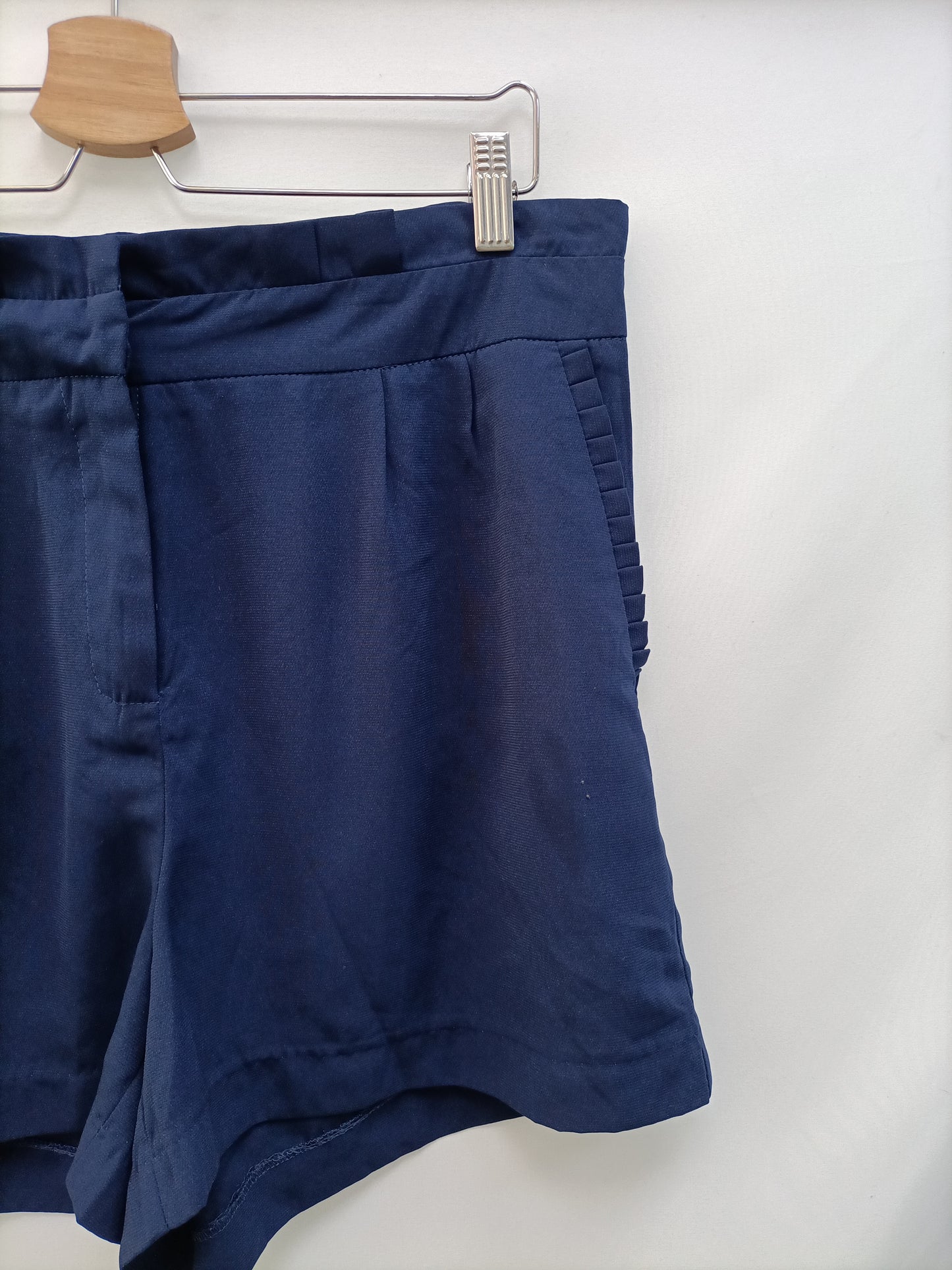 AMICHI. shorts fluido azul T.40