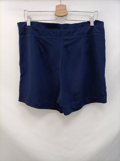 AMICHI. shorts fluido azul T.40
