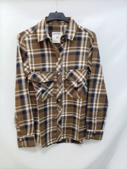 ZARA. Camisa cuadros T.xs