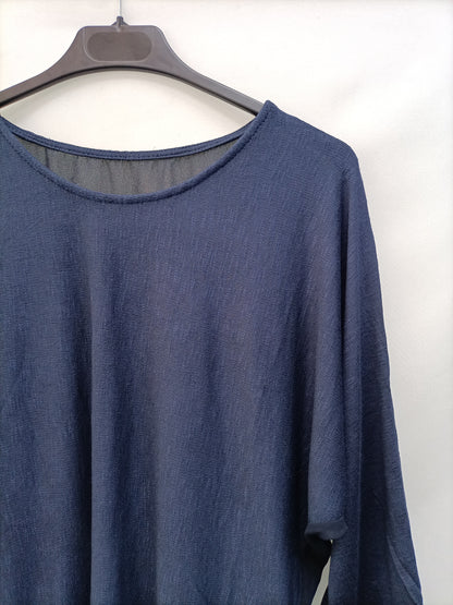 OTRAS. Camiseta azul texturas T.u(m)