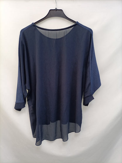 OTRAS. Camiseta azul texturas T.u(m)