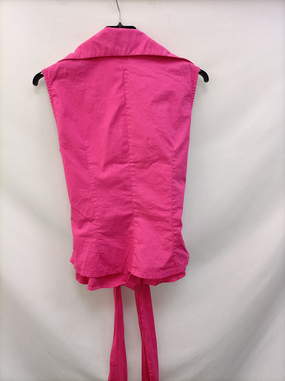 F.TAPIA. Camisa rosa cruzada T.S