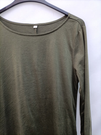 OTRAS. Vestido corto verde T.s