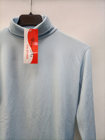 OTRAS. Top azul licra T.l/xl(s)