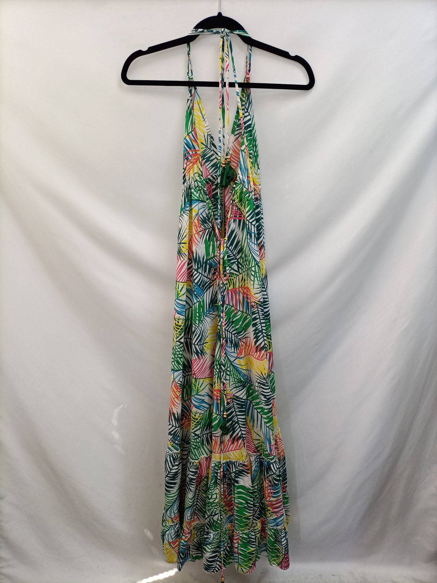 PAROLE QUEEN. Vestido largo hojas T.2(m)