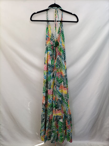 PAROLE QUEEN. Vestido largo hojas T.2(m)