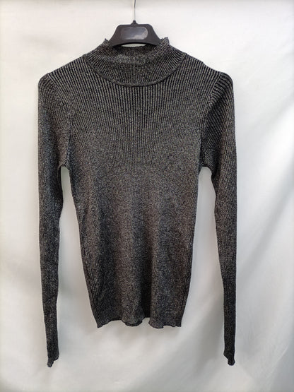 LEFTIES. Jersey negro hilos T.m