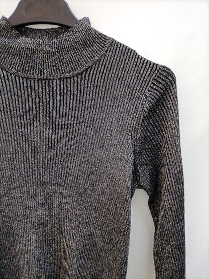 LEFTIES. Jersey negro hilos T.m