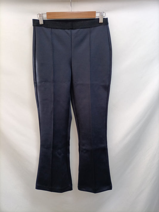 MANGO. Pantalón azul Acampanado T.m/l