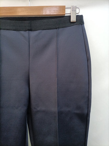 MANGO. Pantalón azul Acampanado T.m/l