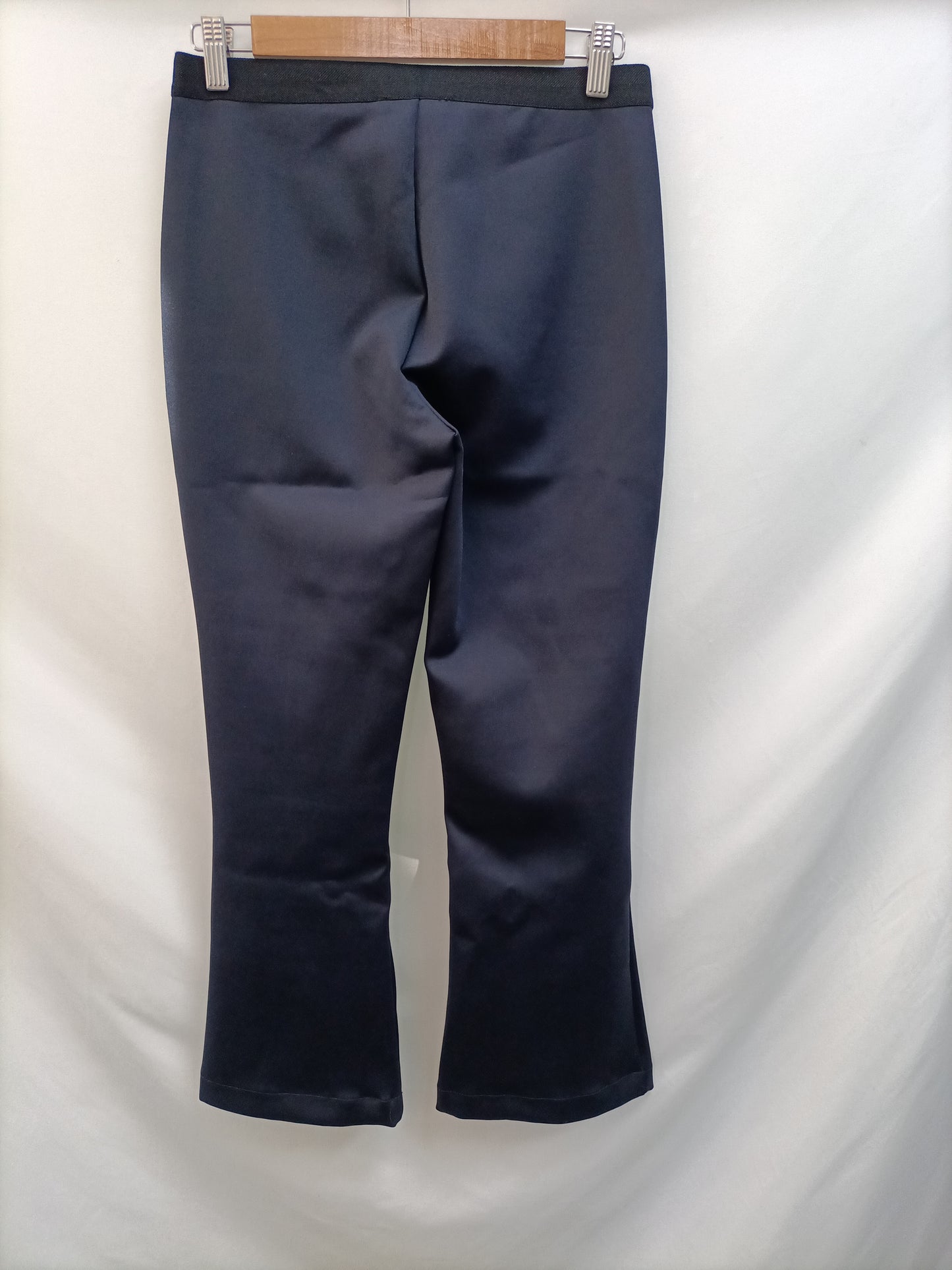 MANGO. Pantalón azul Acampanado T.m/l