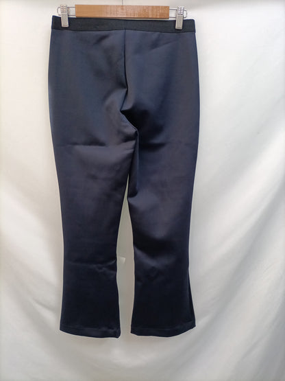 MANGO. Pantalón azul Acampanado T.m/l