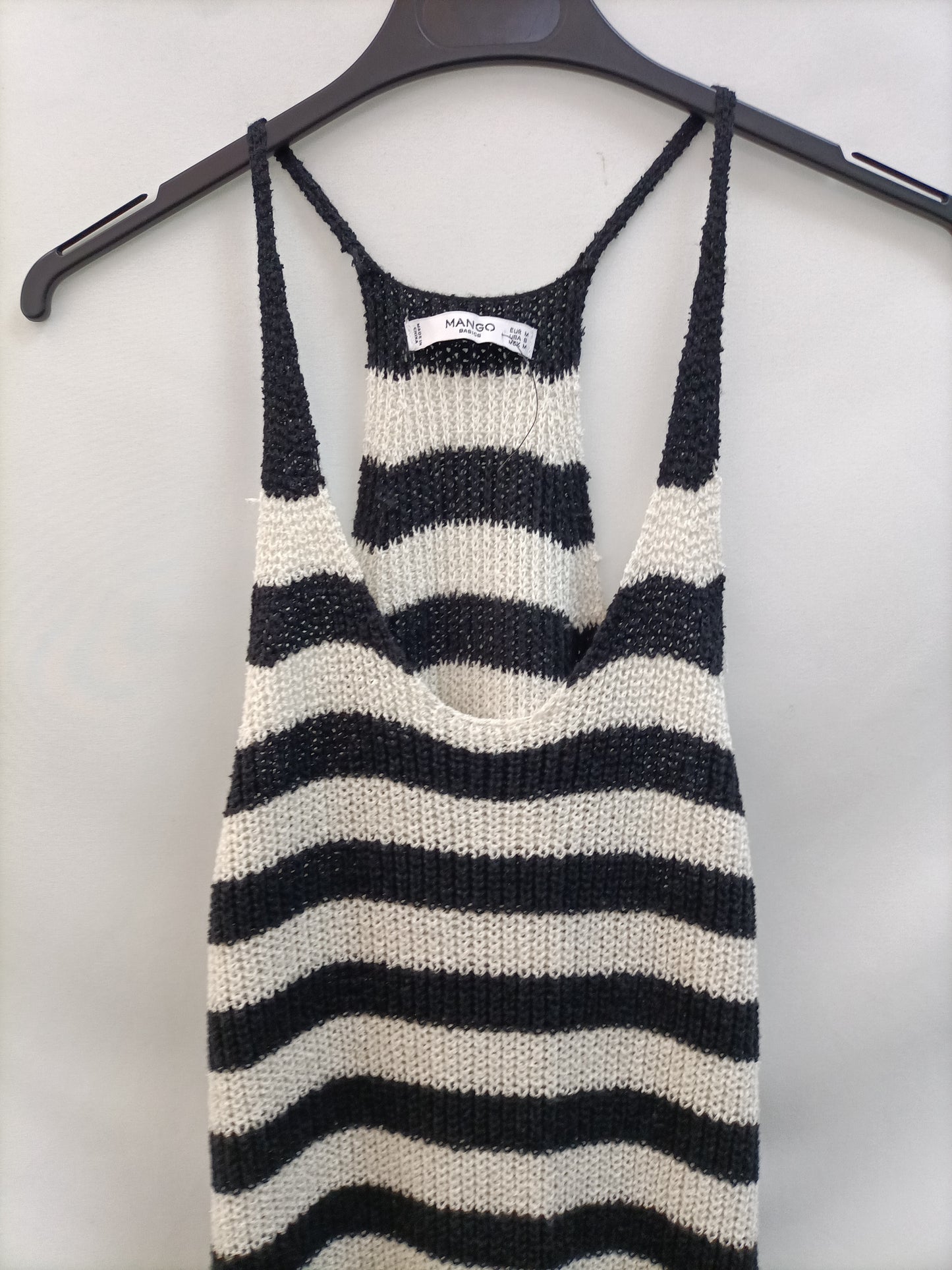 MANGO. Vestido largo punto T.s