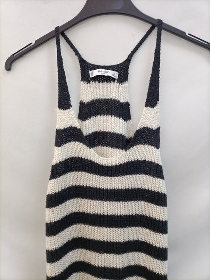MANGO. Vestido largo punto T.s