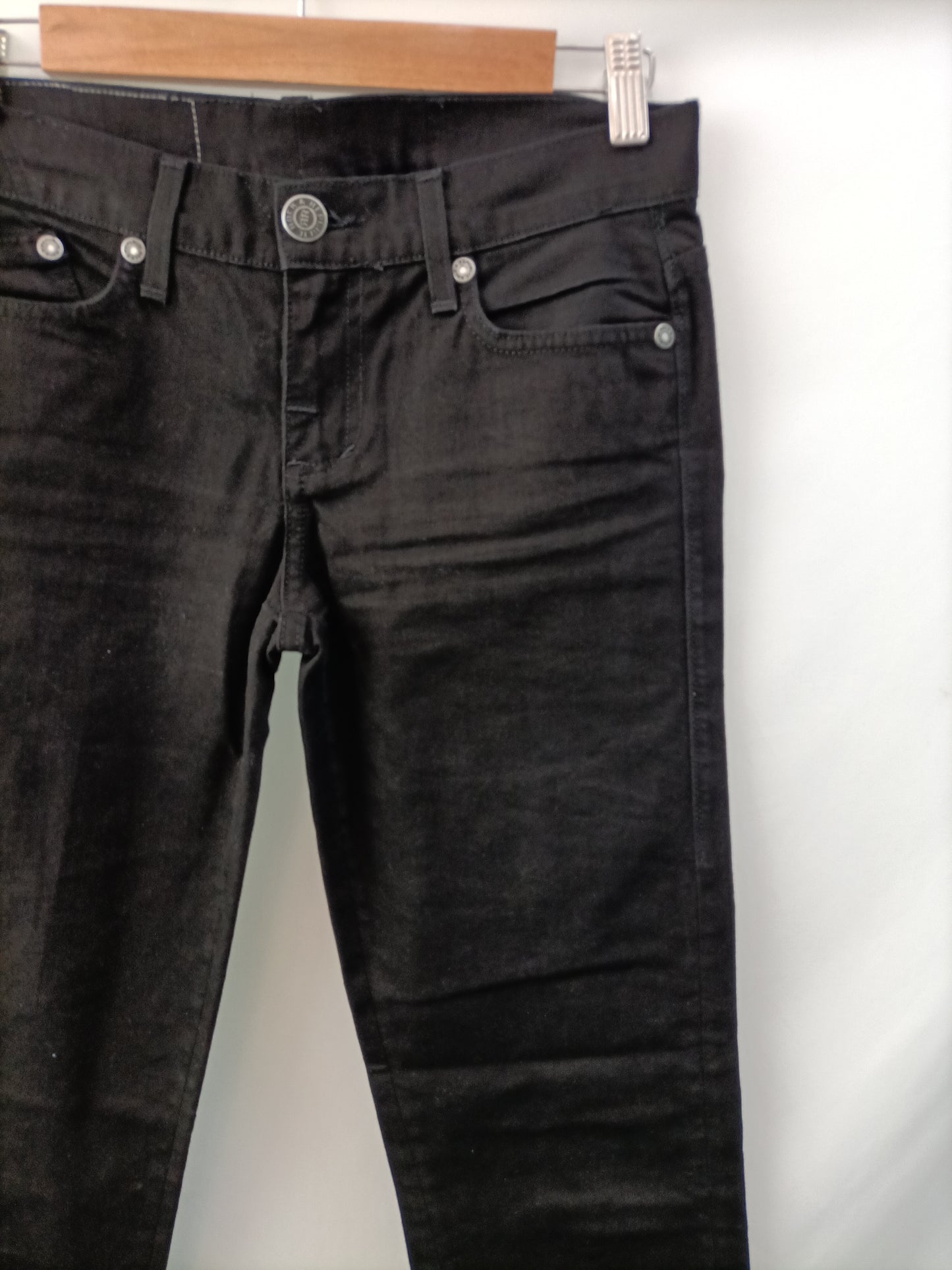 VICTORIA BECKHAM. Black denim trousers size 36
