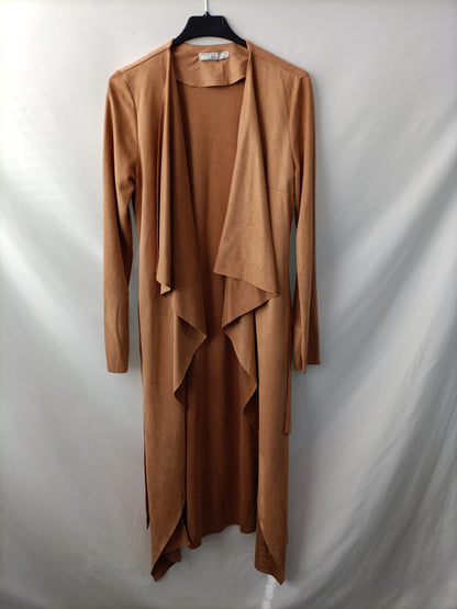 MarketLM. Chaqueta larga antelina T.s