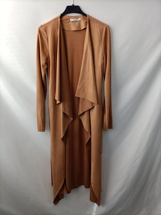 MarketLM. Chaqueta larga antelina T.s