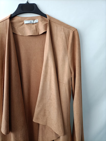 MarketLM. Chaqueta larga antelina T.s