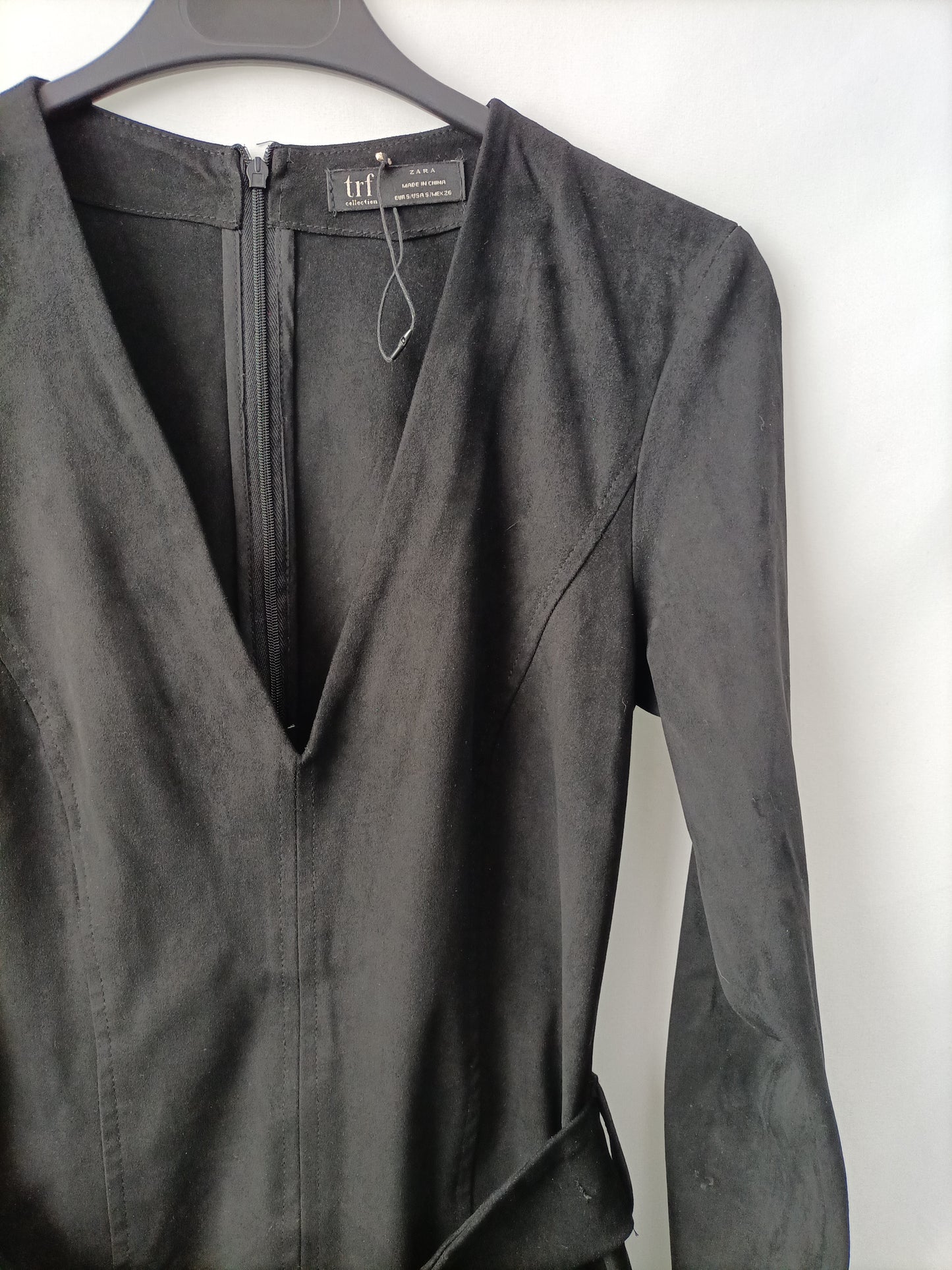 ZARA. Vestido antelina T.s