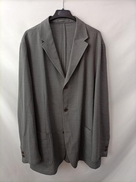 OTRAS. Blazer gris largo T.u(l)