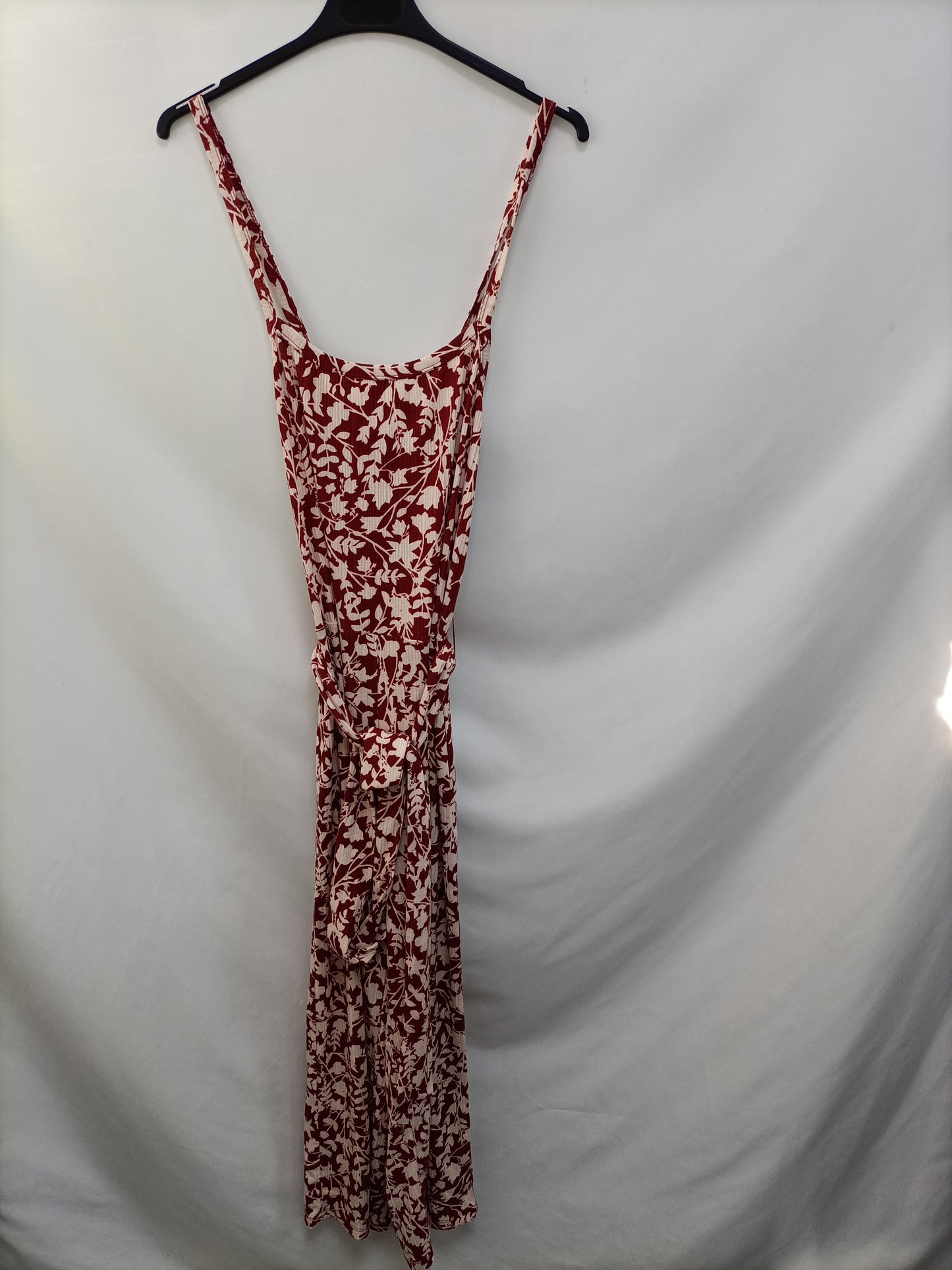 MANGO. Floral culotte jumpsuit Tm