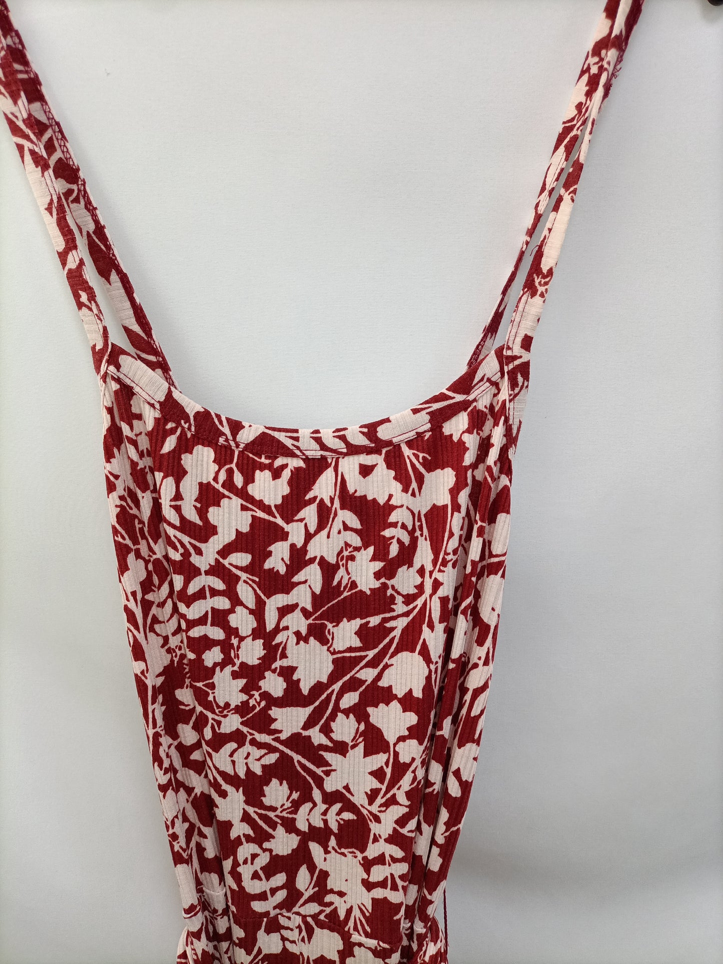 MANGO. Floral culotte jumpsuit Tm