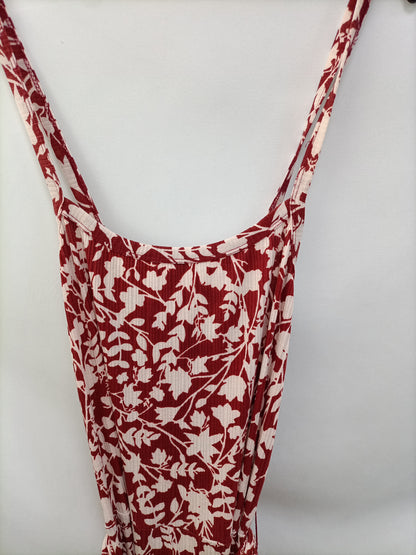 MANGO. Floral culotte jumpsuit Tm