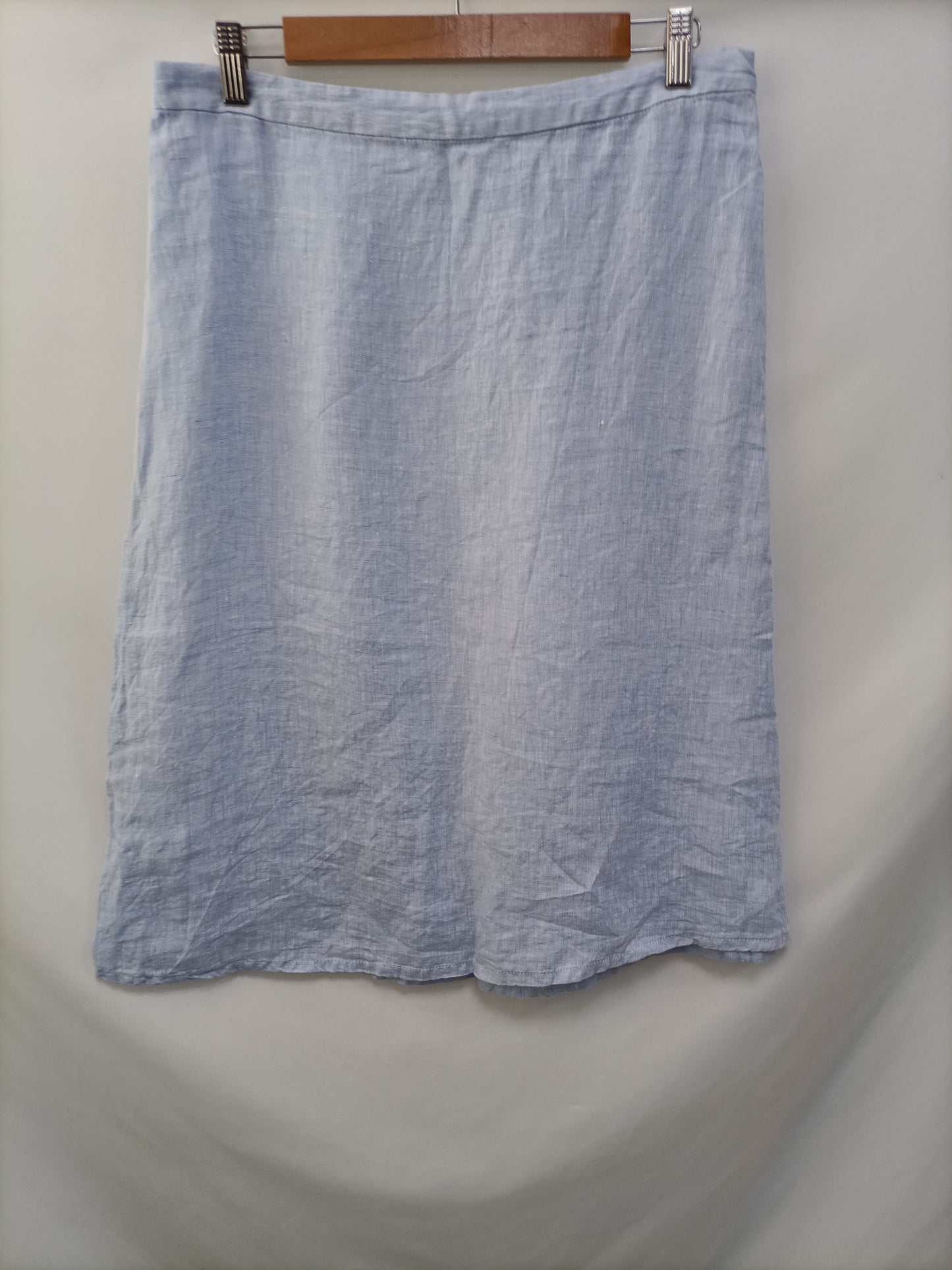 NATURA. Linen midi skirt TL