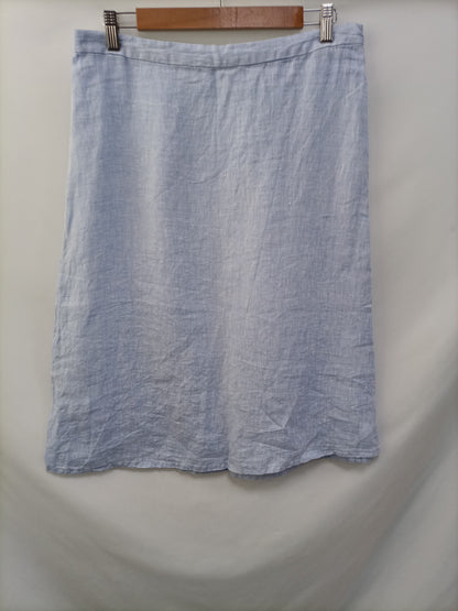 NATURA. Linen midi skirt TL