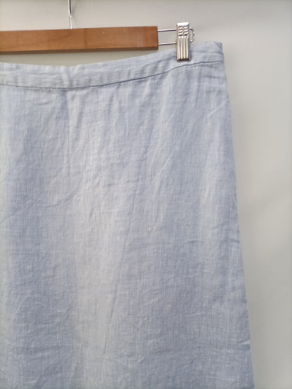 NATURA. Linen midi skirt TL