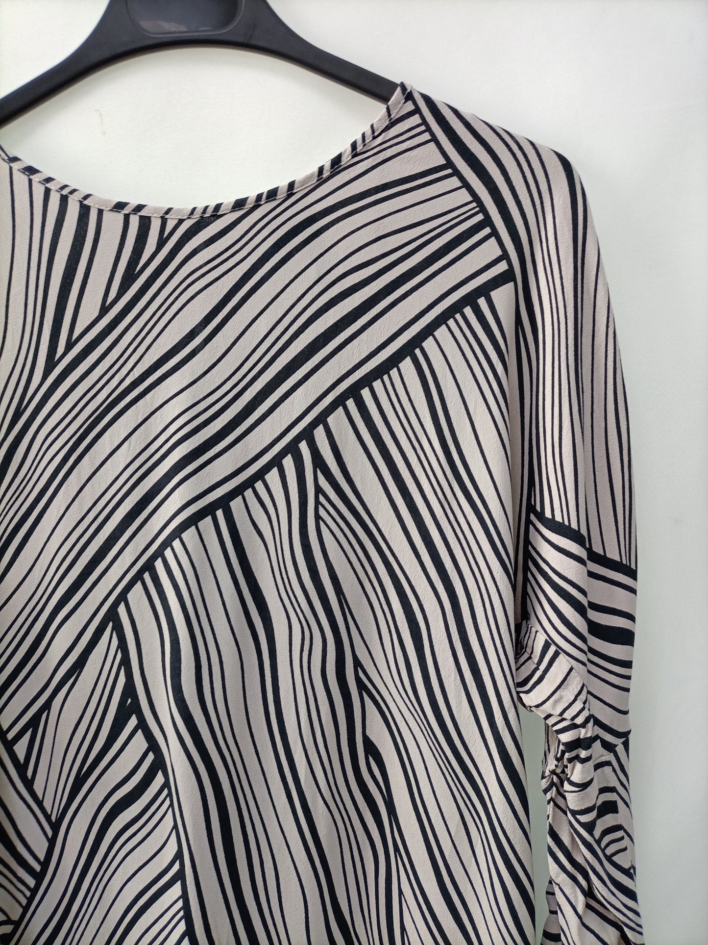 MANGO. Striped dress Tl