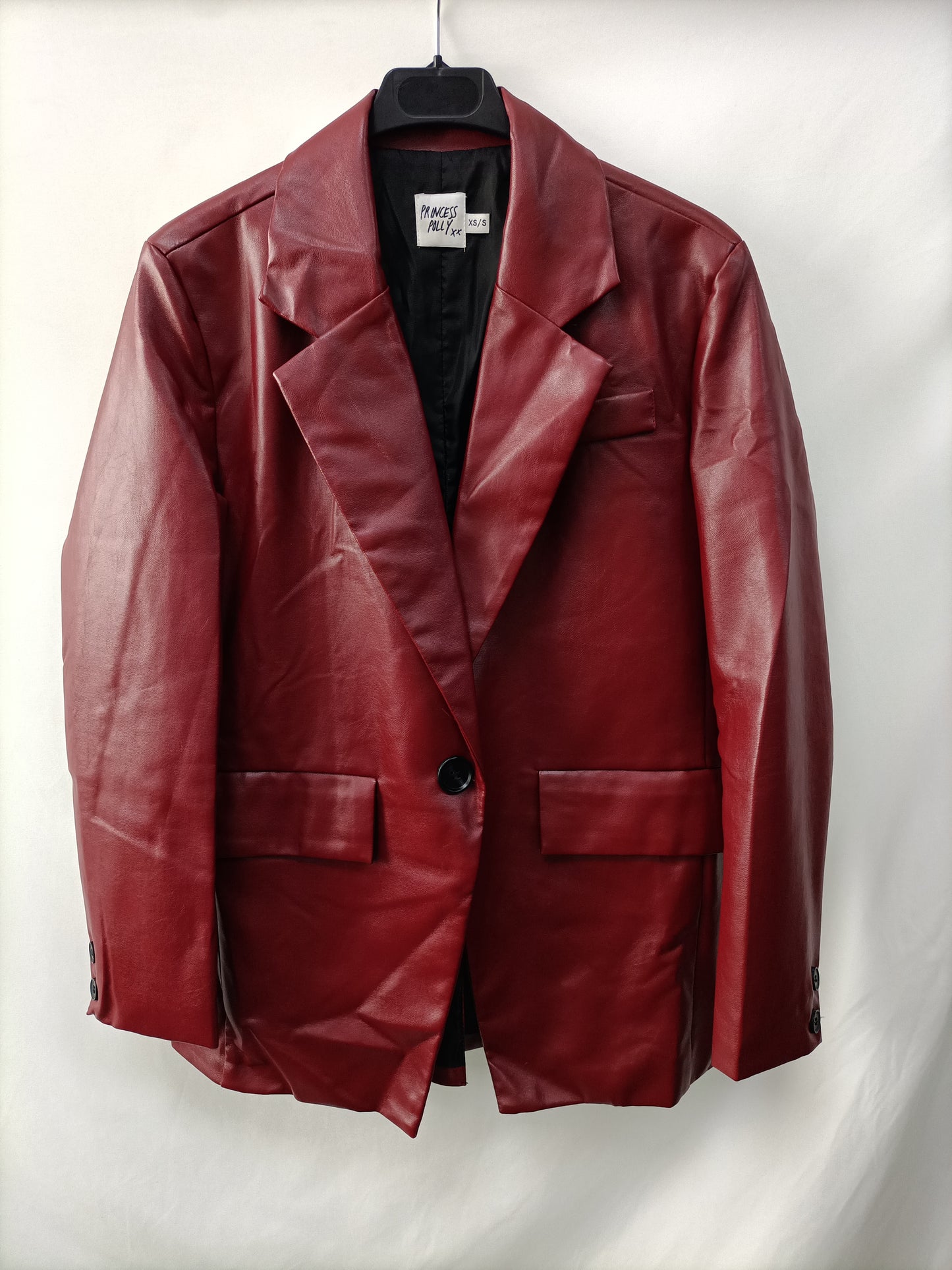 PRINCESS POLLY. Blazer efecto piel T.xs/s