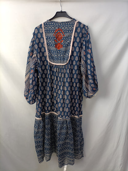 ZARA. kimono multiestampado T.m/l