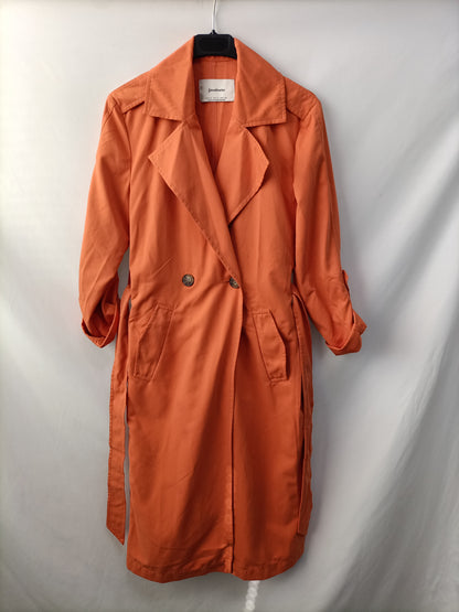 STRADIVARIUS. Orange Ts trench coat