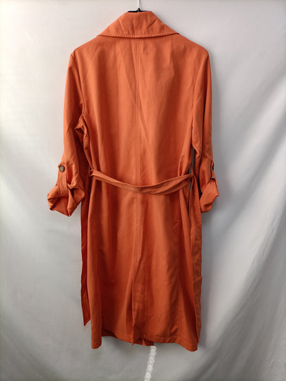 STRADIVARIUS. Orange Ts trench coat