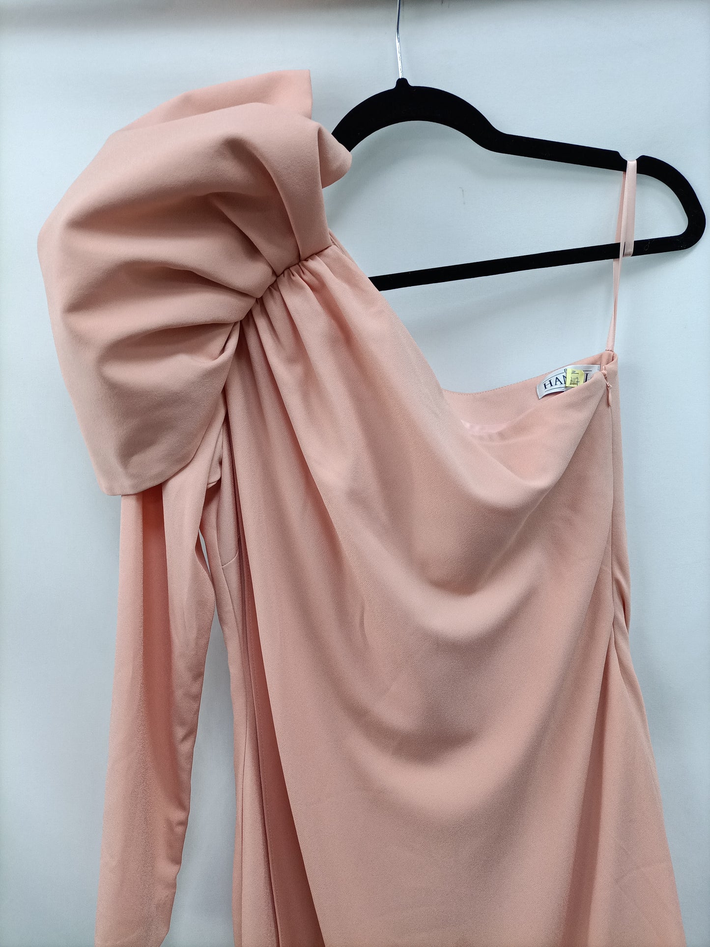 HANDEL. Vestido midi rosa T.s