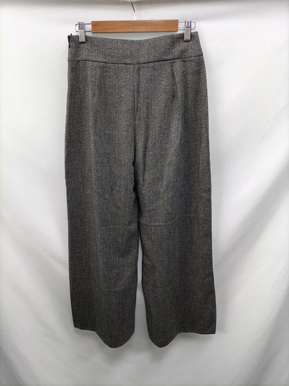 ZARA. Pantalón culotte espiga T.l