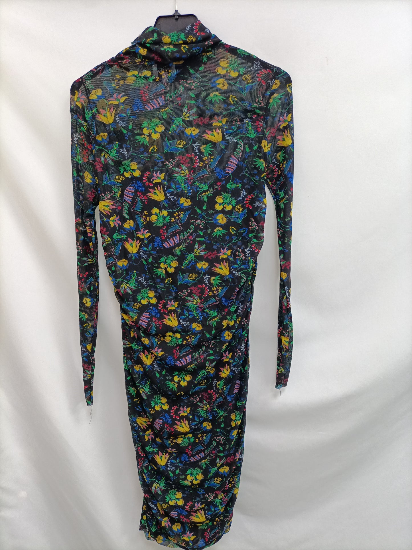 BIMBA Y LOLA. Vestido rejilla flores T.m