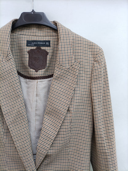 ZARA. Blazer pata de gallo T.s