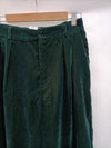 SCALPERS. Pantalón verde terciopelo T.m
