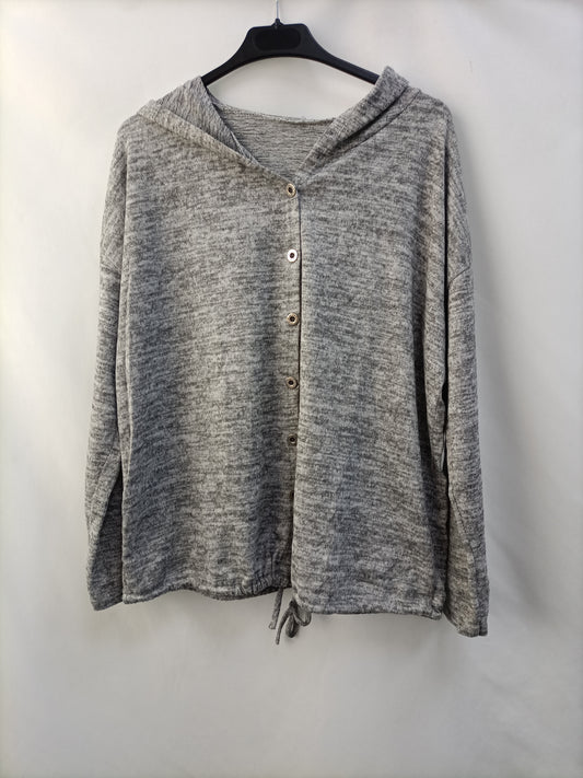 OTRAS. Chaqueta jaspeado gris Tu(l)